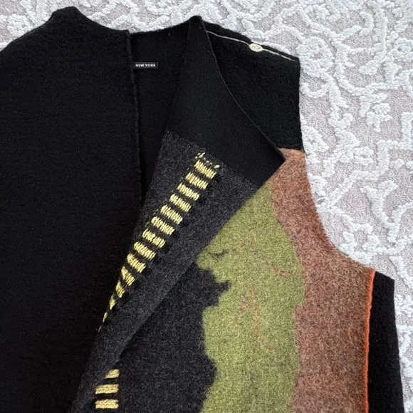 Mina Norton Felted Wool Long Vest - Picture 9 of 15